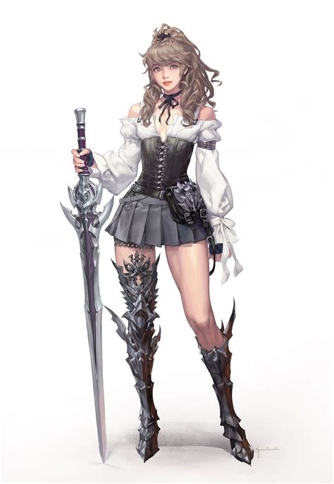 Fantasy Female Warrior, Anime Warrior Girl, Woman Warrior, Female ...