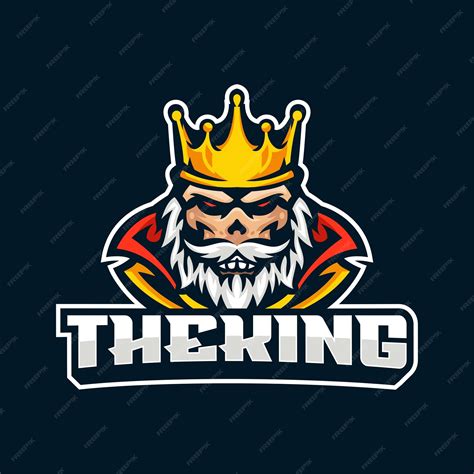 Premium Vector | Illustration vector the king gaming esport logo style