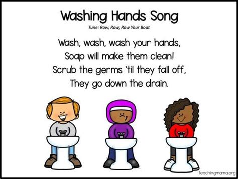 Handwashing Songs For Kids Hand Washing Song Classroom Songs - Riset