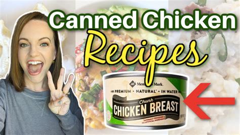 3 *MORE* SIMPLE and DELICIOUS recipes using CANNED CHICKEN! – Instant ...