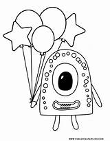 Monster Coloring Pages 4 Cute And Silly Monsters For Kids Free  sketch template