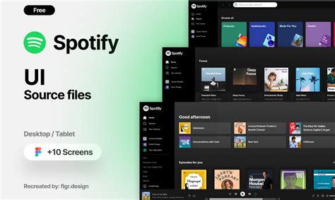 Spotify UI - Free UI Kit (Recreated) | Figma Community