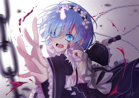 Re Zero Rem Wallpaper 4k