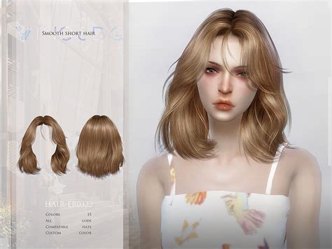 The Sims Resource - WINGS-ER0322-Smooth short hair