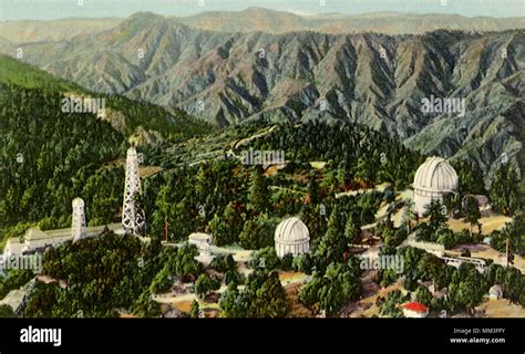 View of Observatory. Mount Wilson. 1940 Stock Photo - Alamy