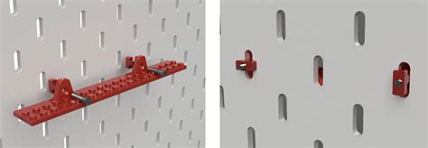 Long LEGO display shelf for Skadis. by ORM | Download free STL model ...