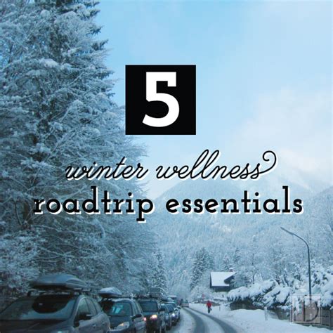 Five Winter Wellness Road Trip Essentials — InDependent