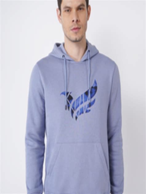 Buy Blackberrys Men Blue Solid Hooded Sweatshirt - Sweatshirts for Men ...