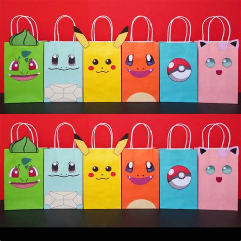 Pokemon Birthday Gift Bags