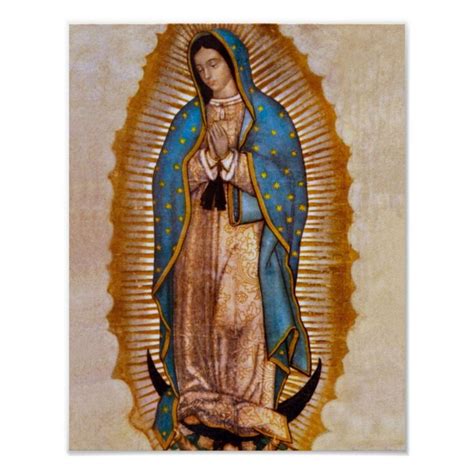 OUR LADY OF GUADALUPE POSTER | Zazzle | Virgen de guadalupe fotos ...