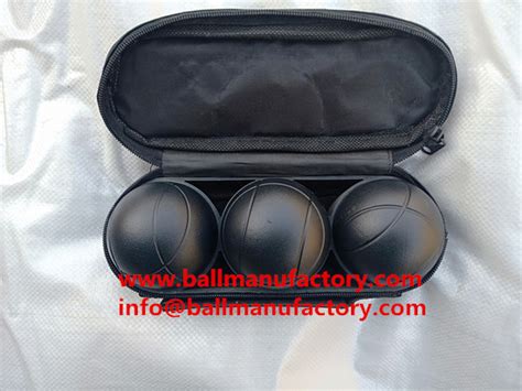 supply petanque ball boules set in black color