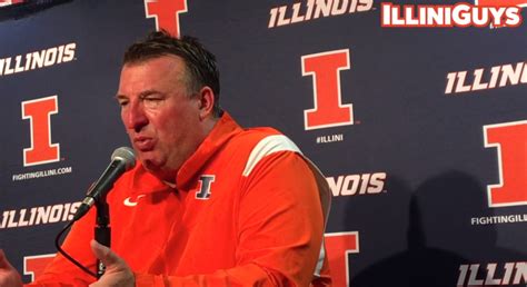 Watch: Bret Bielema talks about Illini's 1st win at Wisconsin since ...