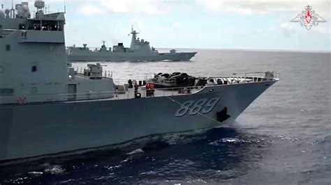 Russian and Chinese warships sail close to Japanese islands, day before ...