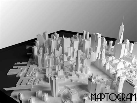 3d Manhattan, World Map, 3D NYC, 3d Print Stl File, New York City Skyline, NYC Map, Digital File ...