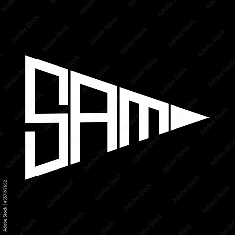 SAM letter logo design.SAM creative initials monogram vector letter ...