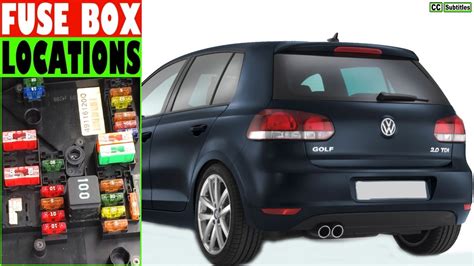 VW Golf Fuse Box Location and how to check fuses on VW Golf - YouTube