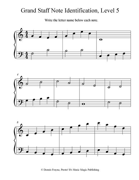 FREE! Printable Music Note Naming Worksheets — Presto! It's Music Magic ...