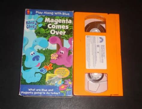 BLUE'S CLUES : Magenta Comes Over (VHS, 2000) Blues Nick Jr. Rare ...