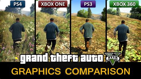 GTA 5 Graphics Comparison - PS4 / Xbox One / PS3 / Xbox 360 - YouTube