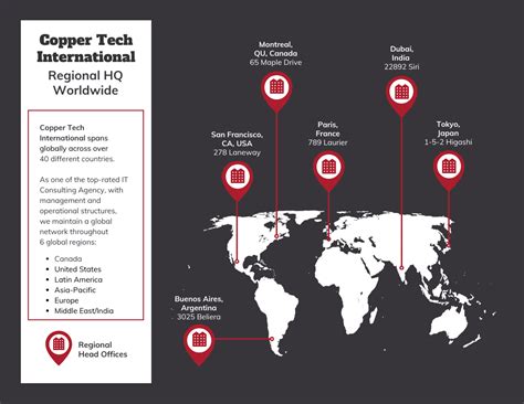 Company Global Profile World Map Design Infographic Map Powerpoint ...