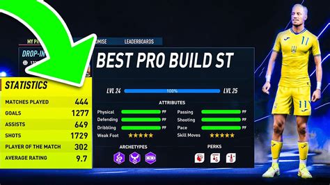 FIFA 22 Pro Clubs... BEST STRIKER BUILD (MAX LEVEL RATING) - YouTube