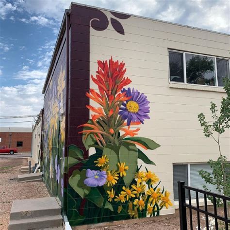 Flower mural by KOHIN in Laramie | STREET ART UTOPIA