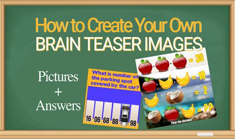 How to Create Your Own Brain Teaser Images with Answers | The Graphics Creator Online