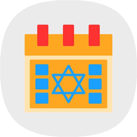 Hebrew Calendar Vector Icon Design 16378583 Vector Art at Vecteezy