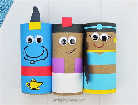 Printable Aladdin Crafts From Cardboard Tubes - Artsy Momma