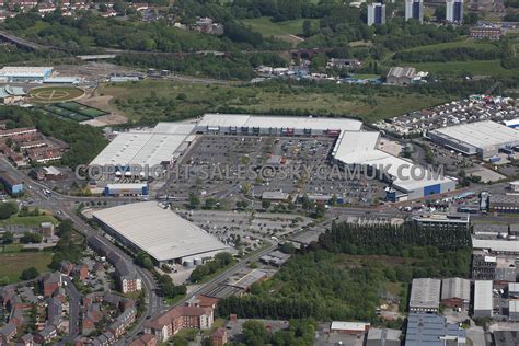 Aerial photography of Manchester aerial photograph of Manchester Fort Shopping Park Cheetham ...