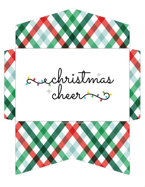 Printable Money Envelope Template Christmas - Printable Word Searches