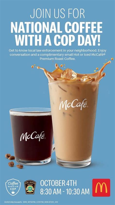 Coffee with a Cop, McDonald's (Port Orange, FL), October 4 2023 ...