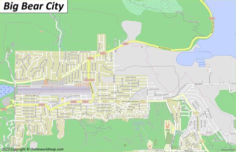 Big Bear City Map - California, U.S. - Ontheworldmap.com