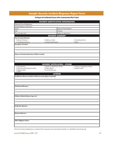 Cyber Security Report Template Collection