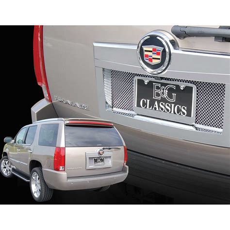 E&G Classics 2007-2014 Cadillac Escalade Accessories Rear Tag Surround W/Mesh Insert - - 1009 ...