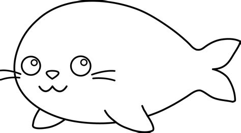 Seal clipart black and white, Seal black and white Transparent FREE for download on ...