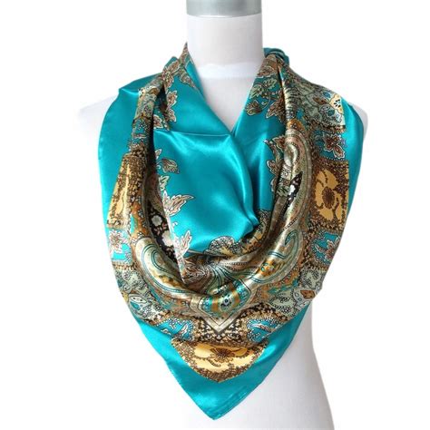 2014 Hot Sale Satin Square Silk Scarf Printed For Ladies,New Arrival ...