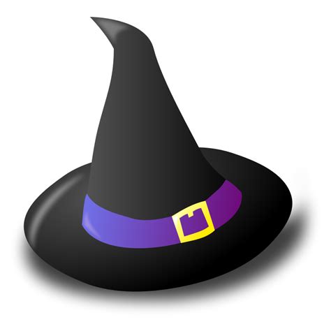 Clipart - Black witch hat | Black witch hat, Black witch, Witch hat