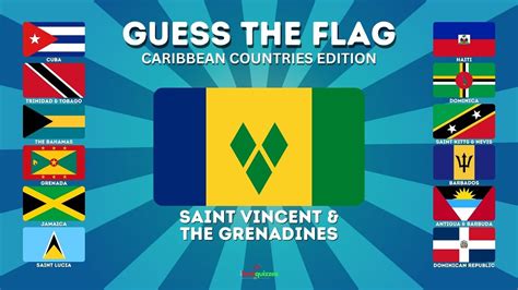 Guess The Flag - Caribbean Country Edition | Flag Quiz Caribbean Islands #quiz #flag - YouTube