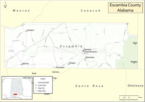 Escambia County Fl Map