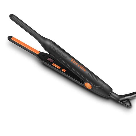 Terviiix Smallest Hair Flat Iron for Edge Hair, Ceramic Narrow Hair ...