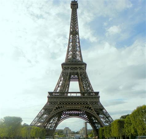 France, Paris, Champ De Mars, View of the Eiffel Tower Stock Image - Image of sculpture, paris ...