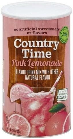 Country Time Pink Lemonade Drink Mix - 82.5 oz, Nutrition Information ...