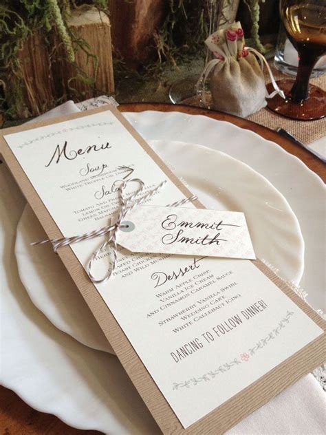 20 best menu card designs for your inspiration - Blog of Francesco Mugnai | Rustic wedding menu ...