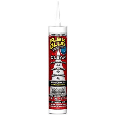 Flex Seal Flex Glue Strong Rubberized Waterproof Adhesive Pro Formula, 9 oz, Clear - Walmart.com ...