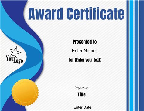 Printable Certificate Template