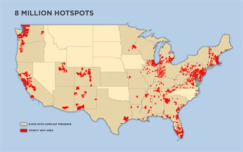 Xfinity Hotspots Map | World Map 07