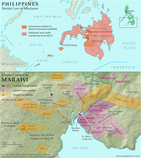 "Islamic State" in the Philippines? Detailed Control Map & Timeline of the Marawi Conflict ...