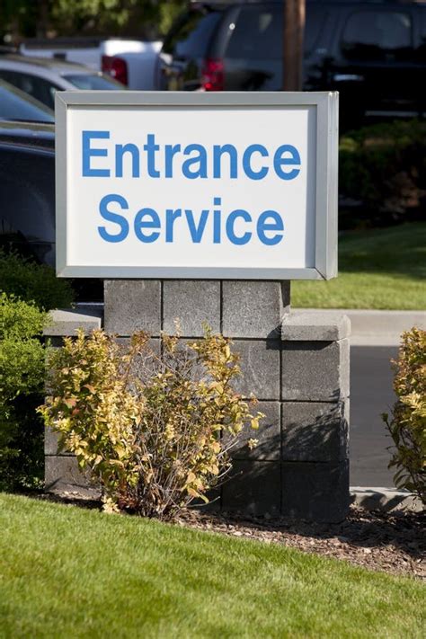 Service Entrance Sign stock image. Image of service, block - 21283579