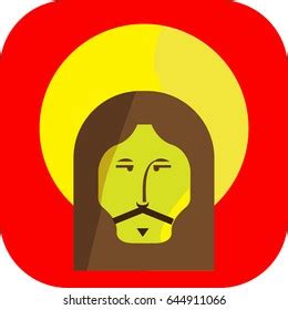 Jesus Icon Color Stock Vector (Royalty Free) 644911066